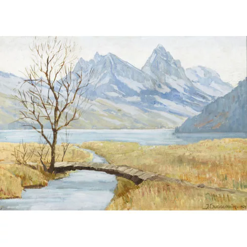 Josef Guggenbühl — "Lauerzersee mit dem Kleinen und dem Grossen Mythen".