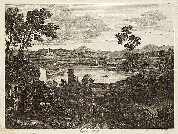 Joseph Anton Koch — Acqua Cetosa (Rom)