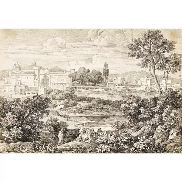 "Bäder des Titus mit S. Maria Maggiore"