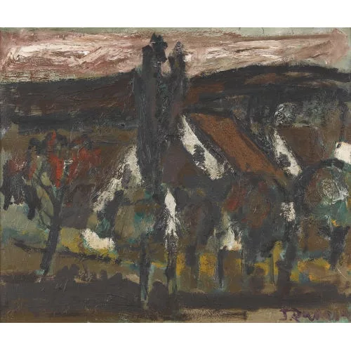 Joseph Edward Duvanel — Landschaft bei Rickenbach.