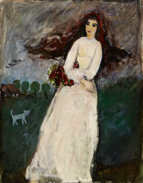 Femme aux Cheveux Rouges