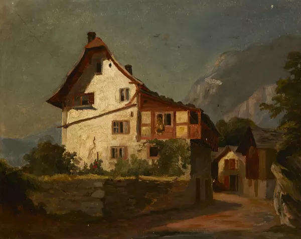 Fachwerkhaus in den Bergen
