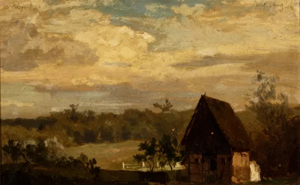 Landschaftsstudie Rappenberg bei Düsseldorf