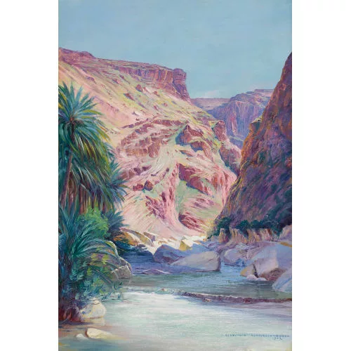 Jules Blancpain — Les gorges de Mchounech à Biskra en Algérie.