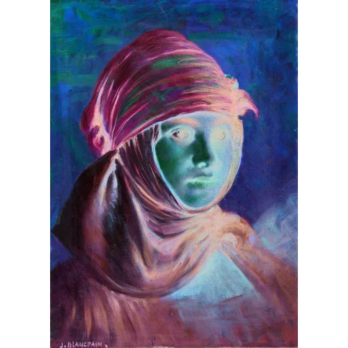 Jules Blancpain — Porträt eines algerischen Mädchens.