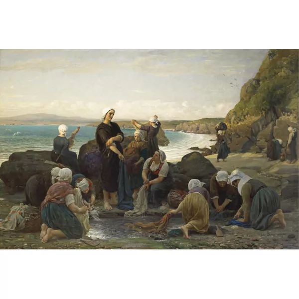 Jules Breton — The Washerwomen of the Breton Coast, Sotheby's, 24 avril 2009
