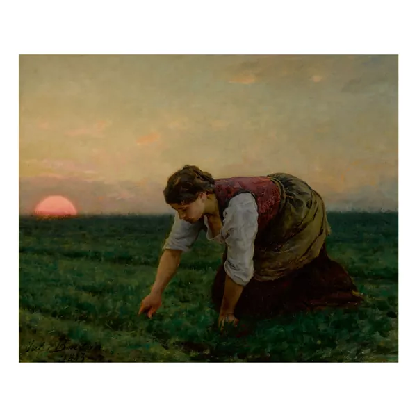 Jules Breton — Une Sarcleuse, Sotheby's, 31 janvier 2020