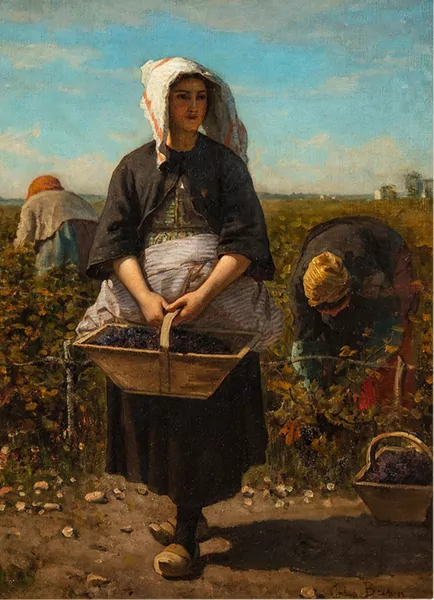 Jules Breton — Study for 'Les vendanges à Château-Lagrange', Sotheby's, 27 janvier 2022