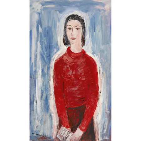 "Dame in Rot"