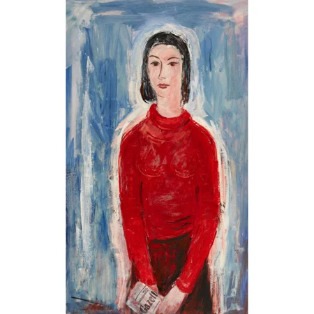 "Dame in Rot"