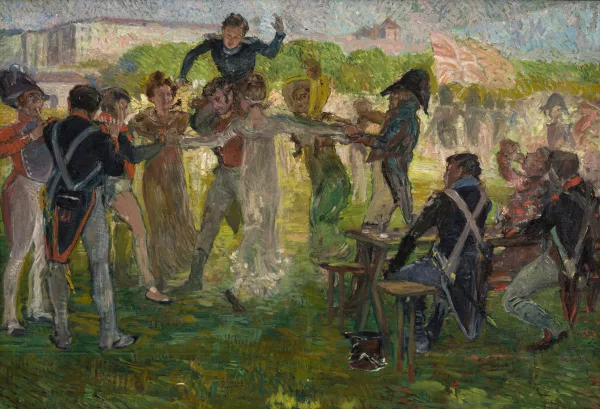 Jules Fontanez — Fête à Plainpalais après l'arrivée des suisses 1er juin 1814"