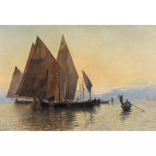 Segelboote in der Lagune von Venedig