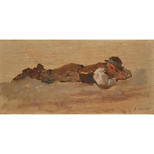 Liegender Bauer