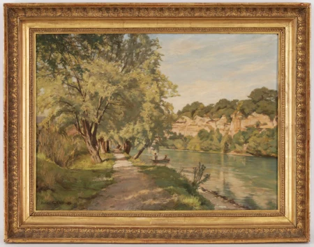 Barque sur la rivière