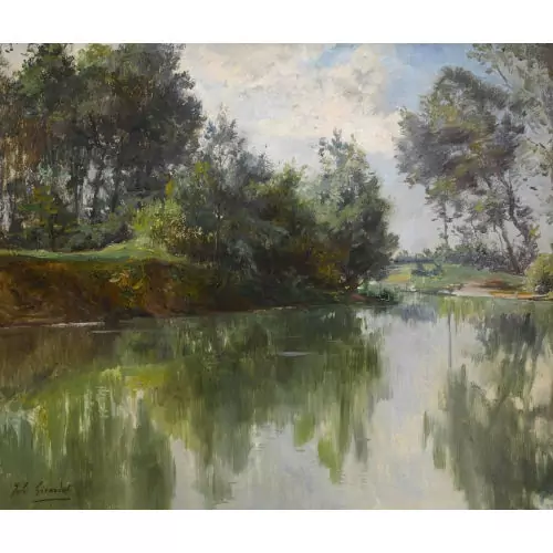 Sommerliche Flusslandschaft