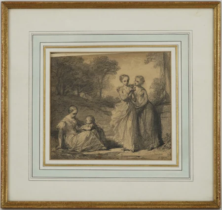 Jeunes femmes et enfant