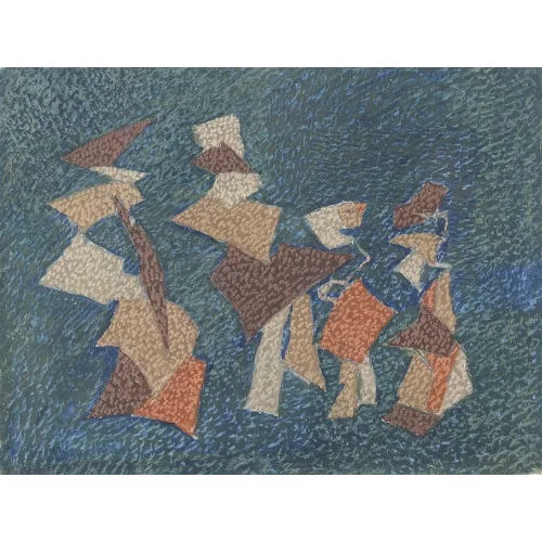Julien Dinou — Abstrakte Figurengruppe.