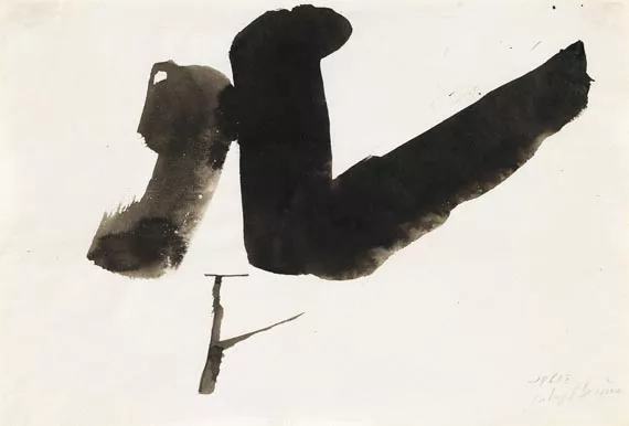 Julius Bissier — Komposition 1963 x