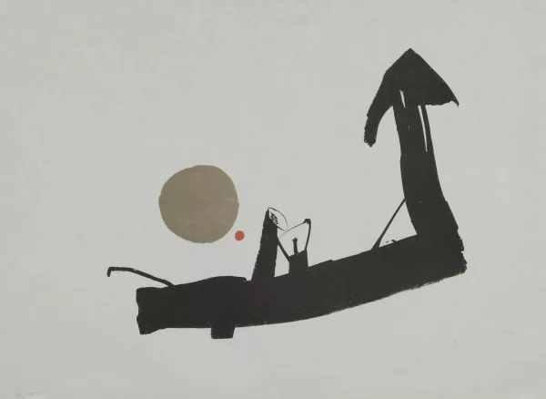 Julius Bissier — Komposition, aus "Europäische Graphik II", 1964