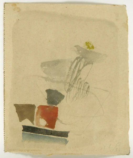 Julius Bissier — Komposition, 1956