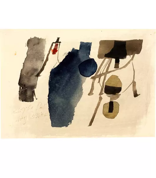 Julius Bissier — Komposition 26. September 1961 — Galerie Kornfeld