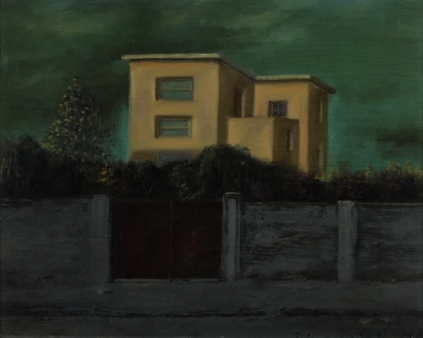 Jürg Kreienbühl — Haus mit braunem Einfahrtstor, 1952