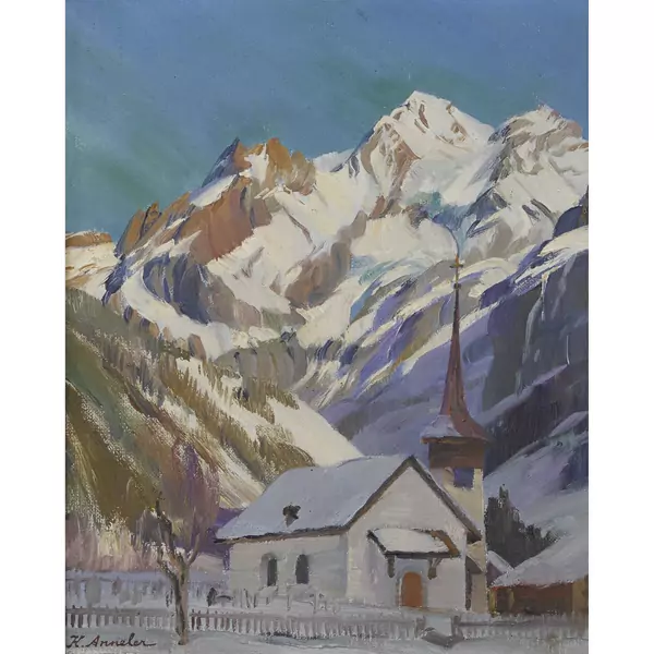 "Blümlisalp von Kandersteg aus"