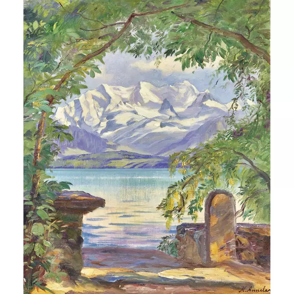 Thunersee mit Blüemlisalp