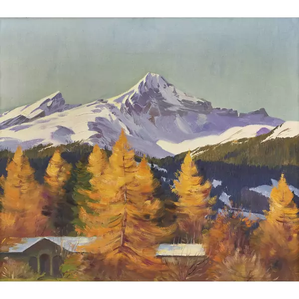 Herbstliche Alpenlandschaft