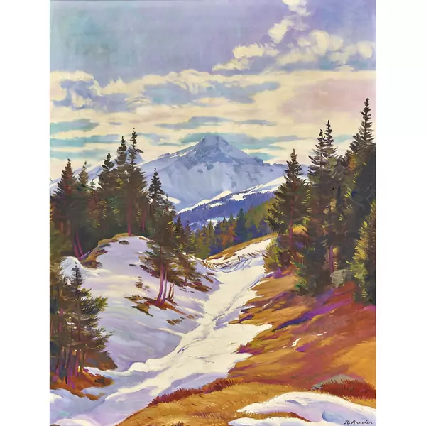 Alpenlandschaft im Vorfrühling