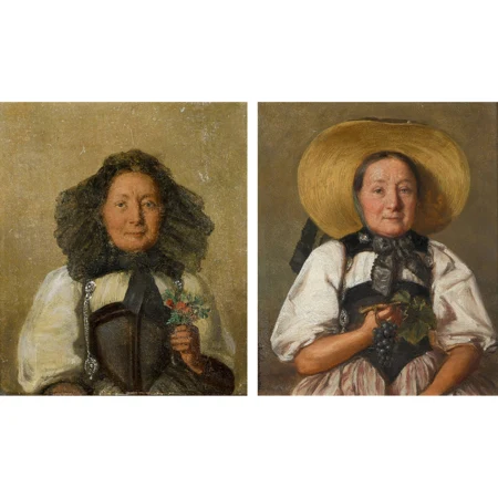 Trachtenfrauen. Gegenstücke