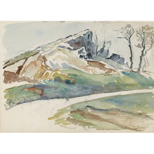 Karl Dick — Landschaft bei Olevano.