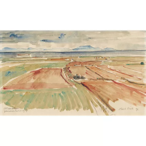 Karl Dick — Griechische Landschaft bei Marathon.