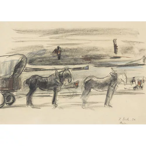 Karl Dick — Pferdewagen.