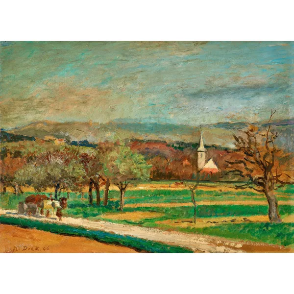 Karl Dick — Sommerliche Feldlandschaft.