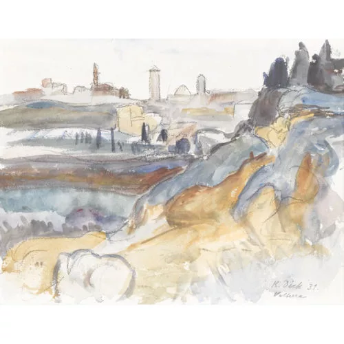 Karl Dick — Landschaft bei Volterra.