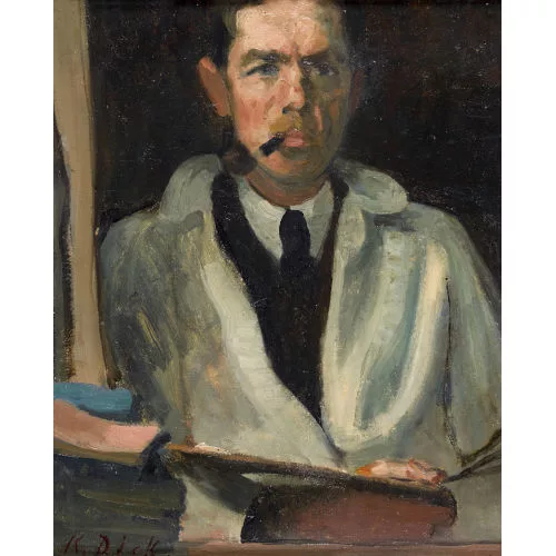 Karl Dick — "Selbstbildnis".