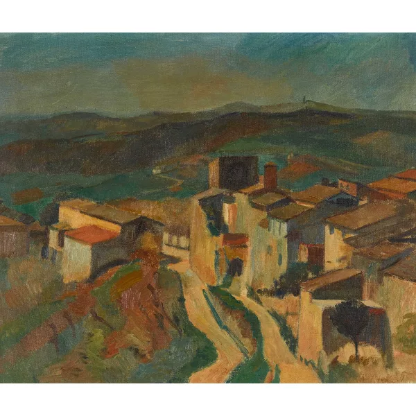 Karl Dick — Toskanische Landschaft.