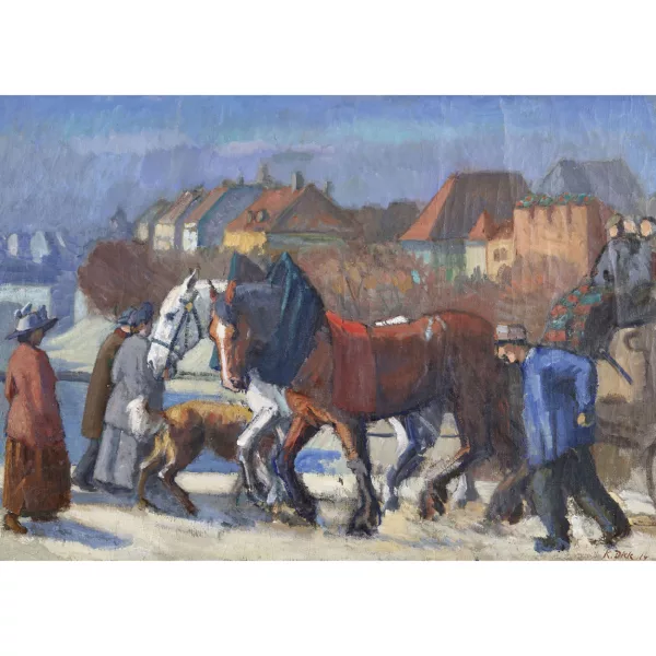 Karl Dick — "Ansicht auf Klein-Basel".
