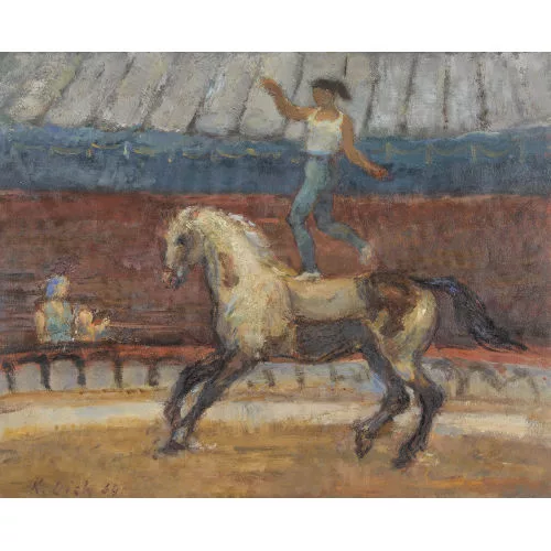 Karl Dick — "Training im Zirkus".