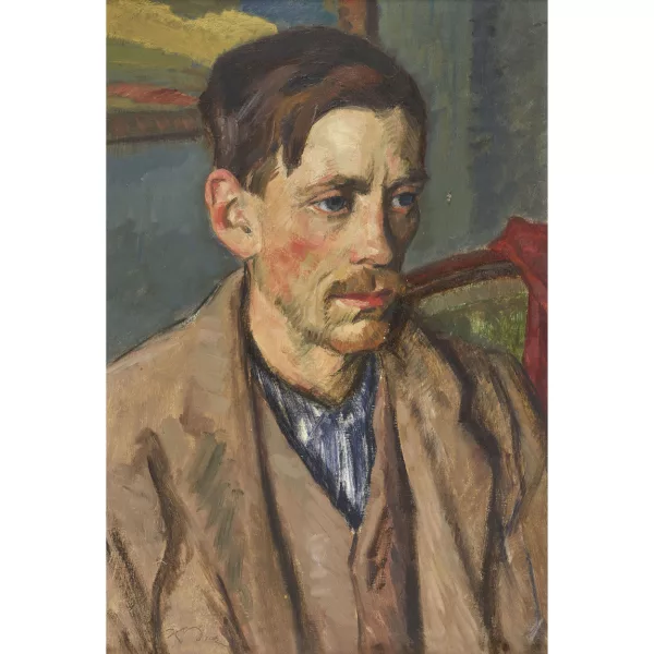 Karl Dick — "Bärtiger Mann (Selbstbildnis?)".