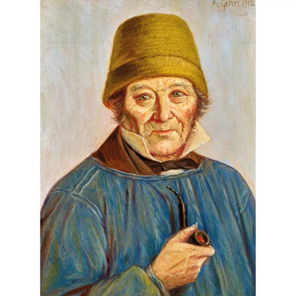 Karl Gehri — Bauer mit Pfeife.