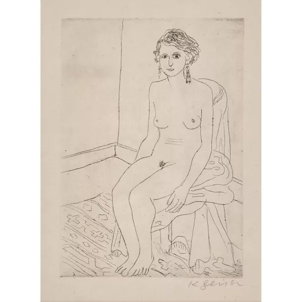 KARL GEISER — "Sitzende".