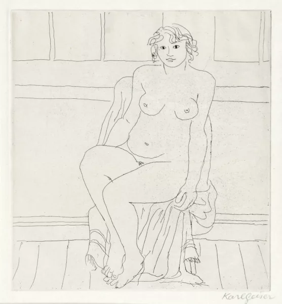 KARL GEISER — Sitzende, 1930