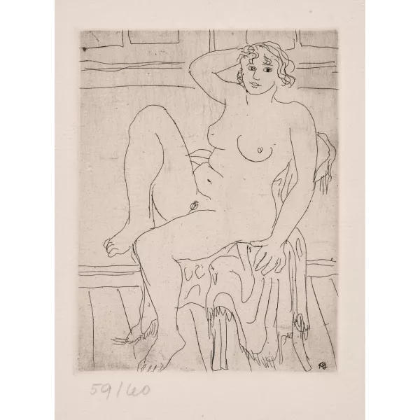 KARL GEISER — "Sitzende".