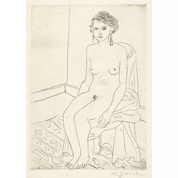 KARL GEISER — "Sitzende".
