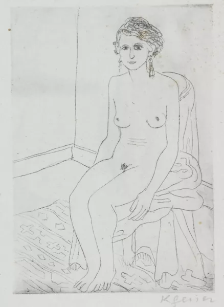 KARL GEISER — Sitzende