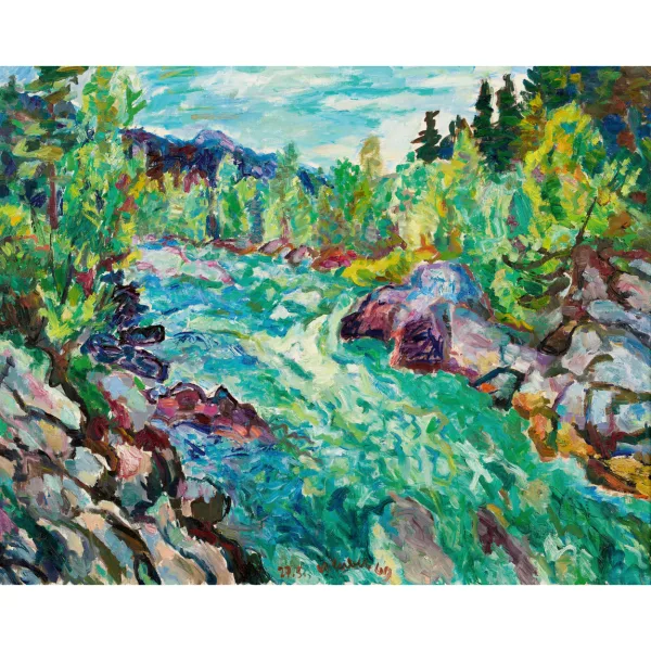 Karl Gerber — "Frühlingslandschaft".