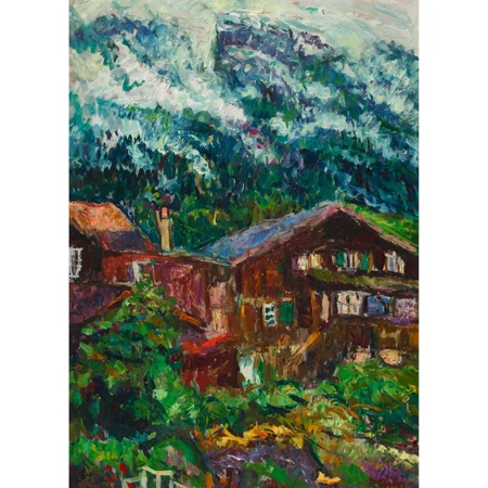 Häuser in den Alpen