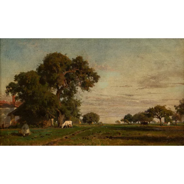 Karl Girardet — "Bauernhof".